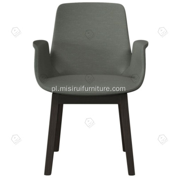 Zielone faux skórzane krzesła podłokietnika Ventura
